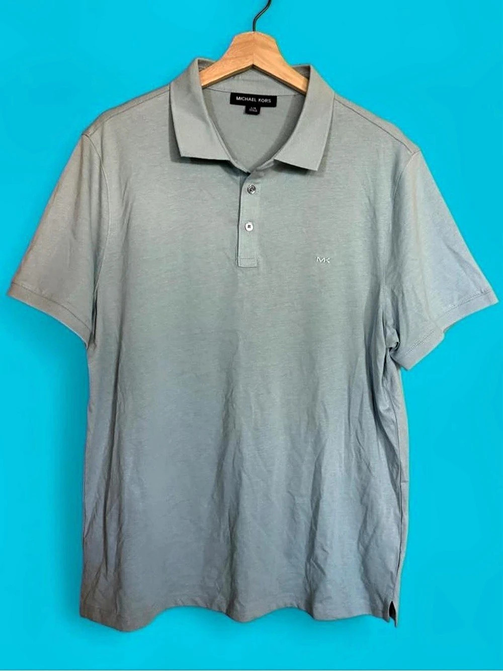 Michael Kors Men's Cotton Polo in “Spruce Green” Size Large Like New